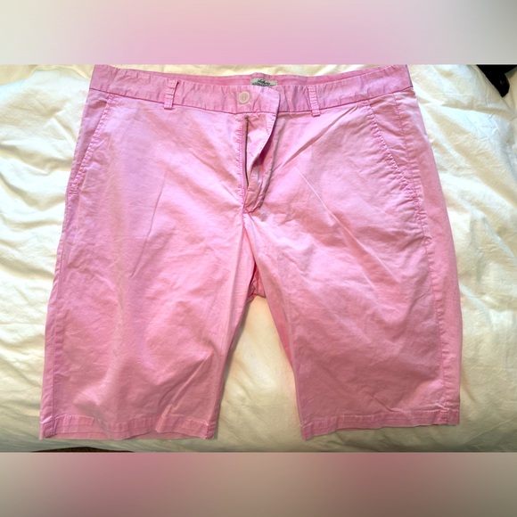Men’s Pink Authentic Original Vintage Style Shorts - Picture 1 of 4